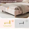 Flieks Kinderbett 90x200cm mit Rausfallschutz, Polsterbett Produktbild-Vorschau 7