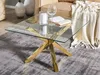 BELIANI Beistelltisch Gold Transparent 70 x 70 cm Produktbild-Vorschau 2