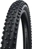 A close-up studio shot of a bicycle tire with metal studs. Podgląd zdjęcia produktu
