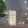 LED keramický domeček, 16 cm, 1x CR2032, vnitřní, teplá bílá, časovač Náhled obrázku produktu
