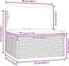 vidaXL Garten-Mittelsofa mit Kissen Grau Poly Rattan Produktbild-Vorschau 7