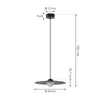 Lucande LED-Hängelampe Tethrion, schwarz, Aluminium, Ø 40 Produktbild-Vorschau 4