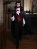 Halloween Vampir Perücke schwarz-weiss - Einheitsgröße Produktbild-Vorschau 4
