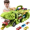 VEĽKÁ AUTOSETA dinosaurus V KUFROVÝCH AUTÍČKACH šmykľavka + Náhľad obrázku produktu 8