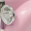 A close-up of a pink baby rocker's headlight and fender. Produktbild-Vorschau