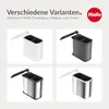 A collage of four different colored Hailo Duo waste bins. Produktbild-Vorschau