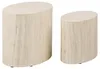 Mice table basse lot de 2 pièces beige. Voir les images du produit 1