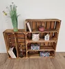 Holzkiste mit langem Zwischenbrett 60x40x20 cm geflammt – Produktbild-Vorschau 8