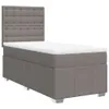 Schlichtes Boxspringbett mit Matratze - Taupe 90x200 cm Produktbild-Vorschau 2