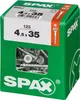 SPAX Vis universelle, 4,5 x 35 mm, 125 pièces, filetage Voir les images du produit 6