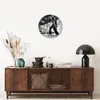 Wanduhr - Rund - Glasuhr - Fotografie Mode Frau - 40x40cm - Produktbild-Vorschau 7