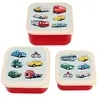 Snack Box 3er Set Road Trip Kunststoff Lunchbox Auto Produktbild-Vorschau 1