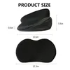 Product size chart showing dimensions of car seat cushions. Produktbild-Vorschau