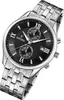 A close-up studio shot of a silver Festina men's chronograph watch with a black dial. Anteprima dell’immagine prodotto