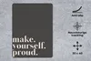 MuchoWow® Mauspad Mousepad Zitate - Mach dich stolz - Produktbild-Vorschau 2