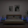vidaXL Noční stolky s LED světly 2 ks. Betonově šedé Náhled obrázku produktu 2