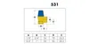 A diagram and a table showing dimensions and sizes of a product. Anteprima dell’immagine prodotto
