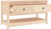 vidaXL Konferenčný stolík 102x49x55 cm Masívne borovicové Náhľad obrázku produktu 5
