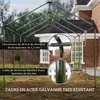 Outsunny Carport tente de garage 3 x 6 m abri voiture Voir les images du produit 4