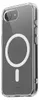 A clear protective case for an iPhone with a MagSafe ring and a small rectangular cutout for charging. Náhled obrázku produktu