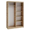 BEAUTYSOFA | Armoire DONATELLO 120 cm Artisan/Noir avec Voir les images du produit 3