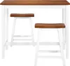 vidaXL Bartisch  und Hocker Set 3 tlg. Massivholz - Bar-Set Produktbild-Vorschau 5