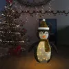 Weihnachtsdeko Pinguin LED Luxus-Gewebe 120 cm Produktbild-Vorschau 3