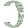 A light green watch strap with a striped texture and a silver buckle, shown against a white background. Náhled obrázku produktu
