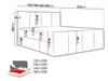 Bett mit Matratze und Lattenrost LOLA – 160x200, gelb 2 + Produktbild-Vorschau 3