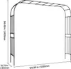 Arche de jardin VEVOR, 2400 x 3200 x 400 mm, arche pour Voir les images du produit 8