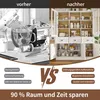 Sweiko Hochschränke fürs Wohnzimmer(140×38.5×175cm), Produktbild-Vorschau 7