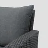 HOMLA Fotel LINDE ogrodowy z ottomanem szary 73x70x81 cm Podgląd zdjęcia produktu 4