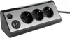 REV LIGHT SOCKET 3-fach Steckdosenleiste + 2x USB Produktbild-Vorschau 1