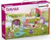 A toy playset depicting a fairy-tale scene with unicorns, a waterfall, and a house. Náhľad obrázku produktu
