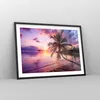Gerahmtes Poster - Schwarzer Rahmen - Strand Meer Palme - Produktbild-Vorschau 8