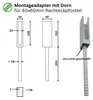 Montageadapter für Zaunpfosten 40 x 60 mm - mit Dorn zum Produktbild-Vorschau 2