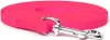 A bright pink dog leash coiled on a white background. Produktbild-Vorschau