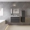 80 cm Badmöbel-Set Unterschrank mit Keramik waschtisch 2 Produktbild-Vorschau 3