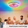 68W Leise Deckenventilator,Kristall Deckenleuchte RGB Produktbild-Vorschau 6