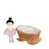 Luna Puppenwagen und Puppenwiege aus Weide mit Bettwäsche Produktbild-Vorschau 8