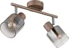 GLOBO Illuminazione Faretto WALTON LWH 26x8x15 cm marrone Anteprima dell’immagine prodotto 1