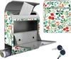banjado Design Briefkasten Stahl silber mit Zeitungsfach Produktbild-Vorschau 7