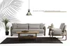 Sofagarnitur 221 Sitzer Sessel Zweisitzer Modern Stoff Grau Produktbild-Vorschau 7