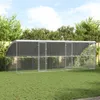 vidaXL Cage à poules, 3 pièces, argent, 600 x 200 x 200 cm, Voir les images du produit 2