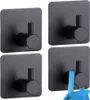 Ganci autoadesivi in acciaio nero per asciugamani, Anteprima dell’immagine prodotto 9