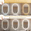 Badspiegel groß mit Beleuchtung, LED Knopfschalter, Produktbild-Vorschau 3