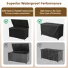 Yaheetech Polyrattan Gartenbox mit Rollen & Deckel, 650 L Produktbild-Vorschau 5