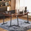 Moderner Eckschreibtisch im Industrial-Stil, Dunkelbraun, Produktbild-Vorschau 3