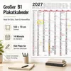 Wandkalender 2027 XXL B1 Gefalzt 70x100 cm Jahresplaner Produktbild-Vorschau 2