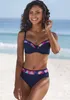 LASCANA Bikini-Hose navy-pink bedruckt Größe 42 Produktbild-Vorschau 2